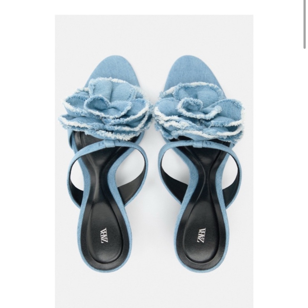 ZARA Denim heels - Picture 3 of 6